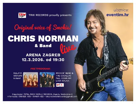 Urbani spektakl: Chris Norman & Band u Areni Zagreb