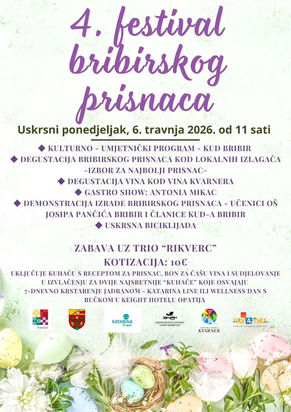 Bribir na Uskrsni ponedjeljak bira najbolji prisnac i dijeli putovanja iz snova!