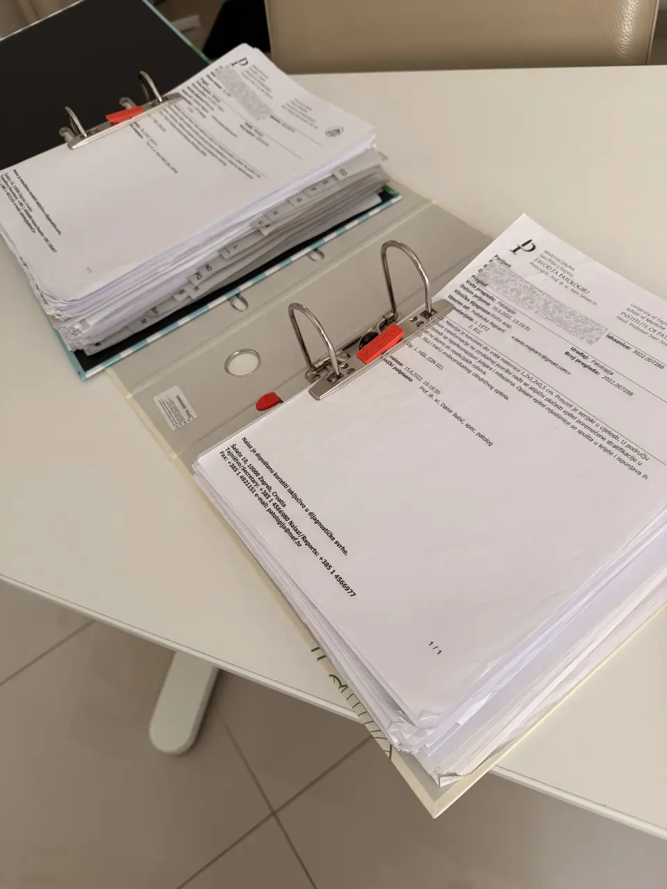Dokumentacija od 850 biopsija i pripadajućih PHD nalaza napravljenih u poliklinici