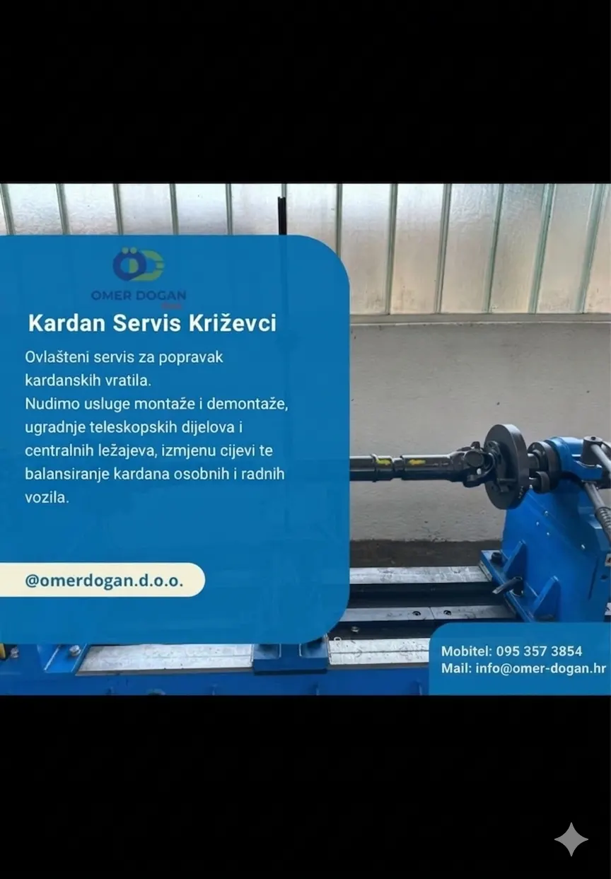 Omer Dogan Križevci: Stručnjaci za kardane, prodaju bagera i brzi servis vozila