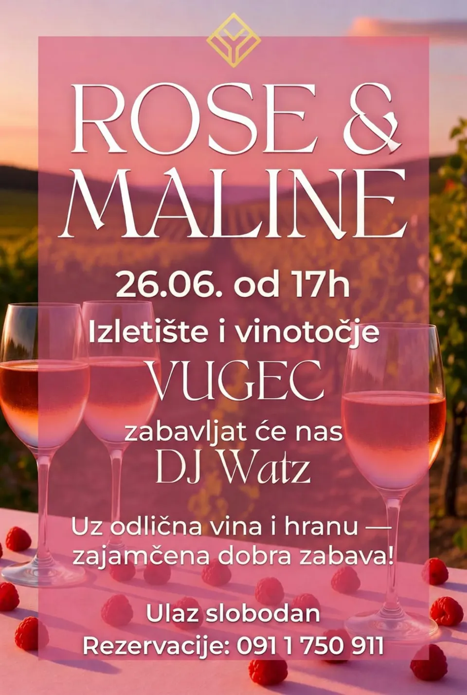 Vino, maline i glazba: manifestacija koja donosi okus ljeta u dvije vinarije