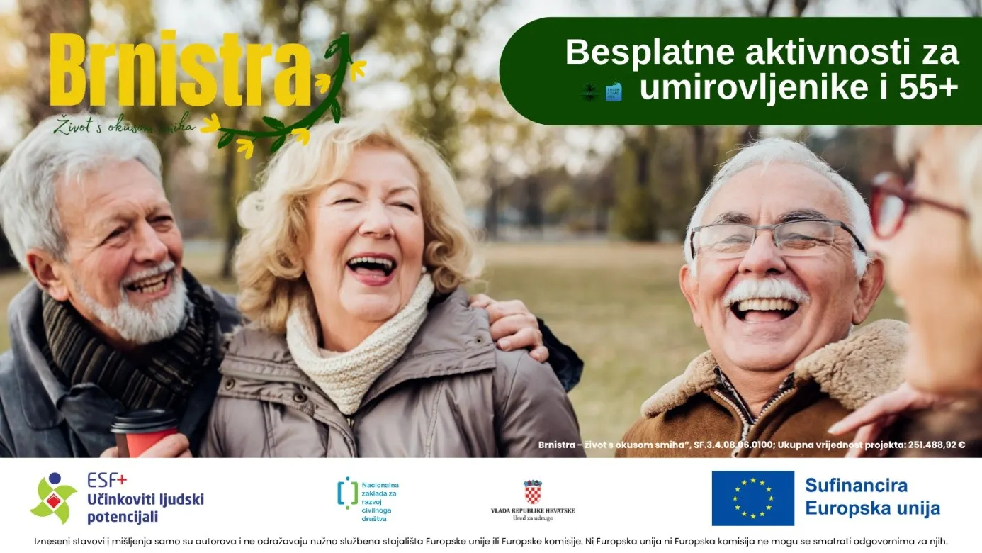 Fitness, šetnje, kvizovi i radionice: Sve ovo besplatno je za 55+ u Istri