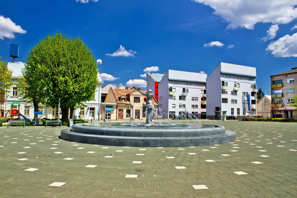 Town of Gospic square fountain