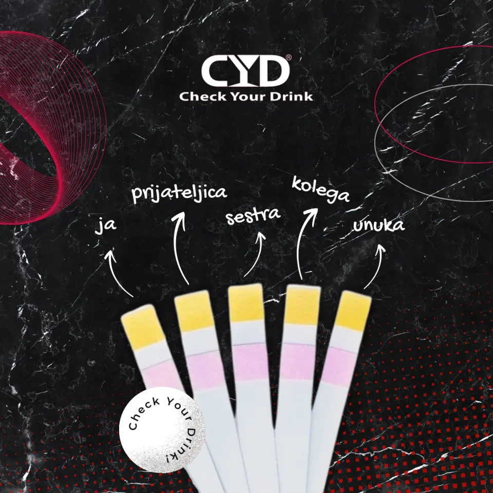 CYD test za detekciju droga u piću – sada dostupan i za zaštitu u Hrvatskoj