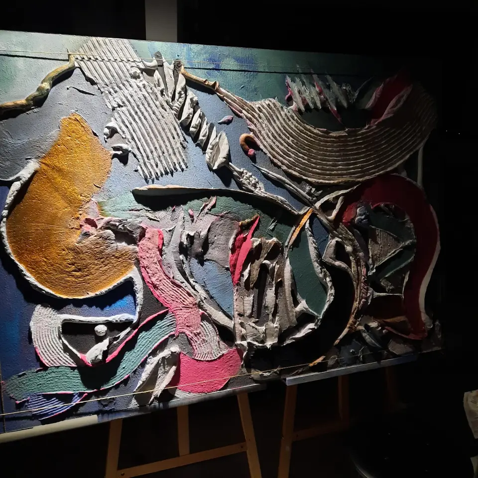 Čarolija, kombinirana tehnika, 110 x 160 cm, 2023.